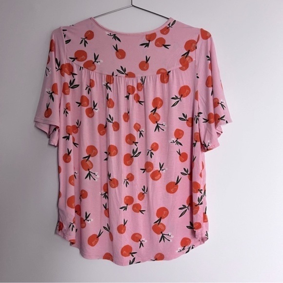 Kate Spade Garden Party Clementine Print Modal Summer Pajama Top XS - Picture 8 of 10